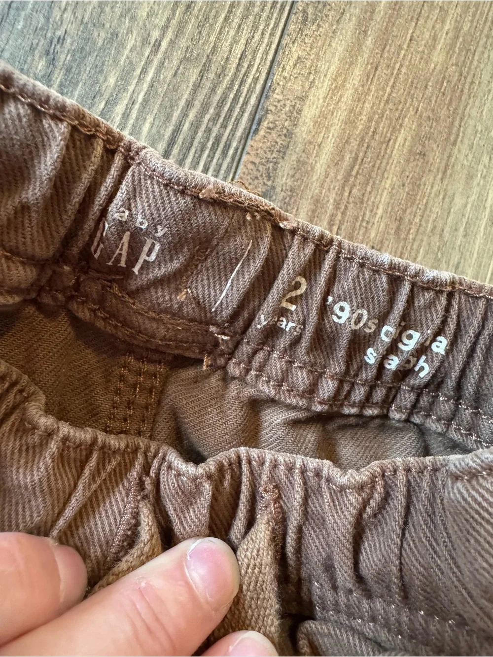 Baby Gap Toddler Brown Distressed Cargo Utility Pants 2T 90cm
